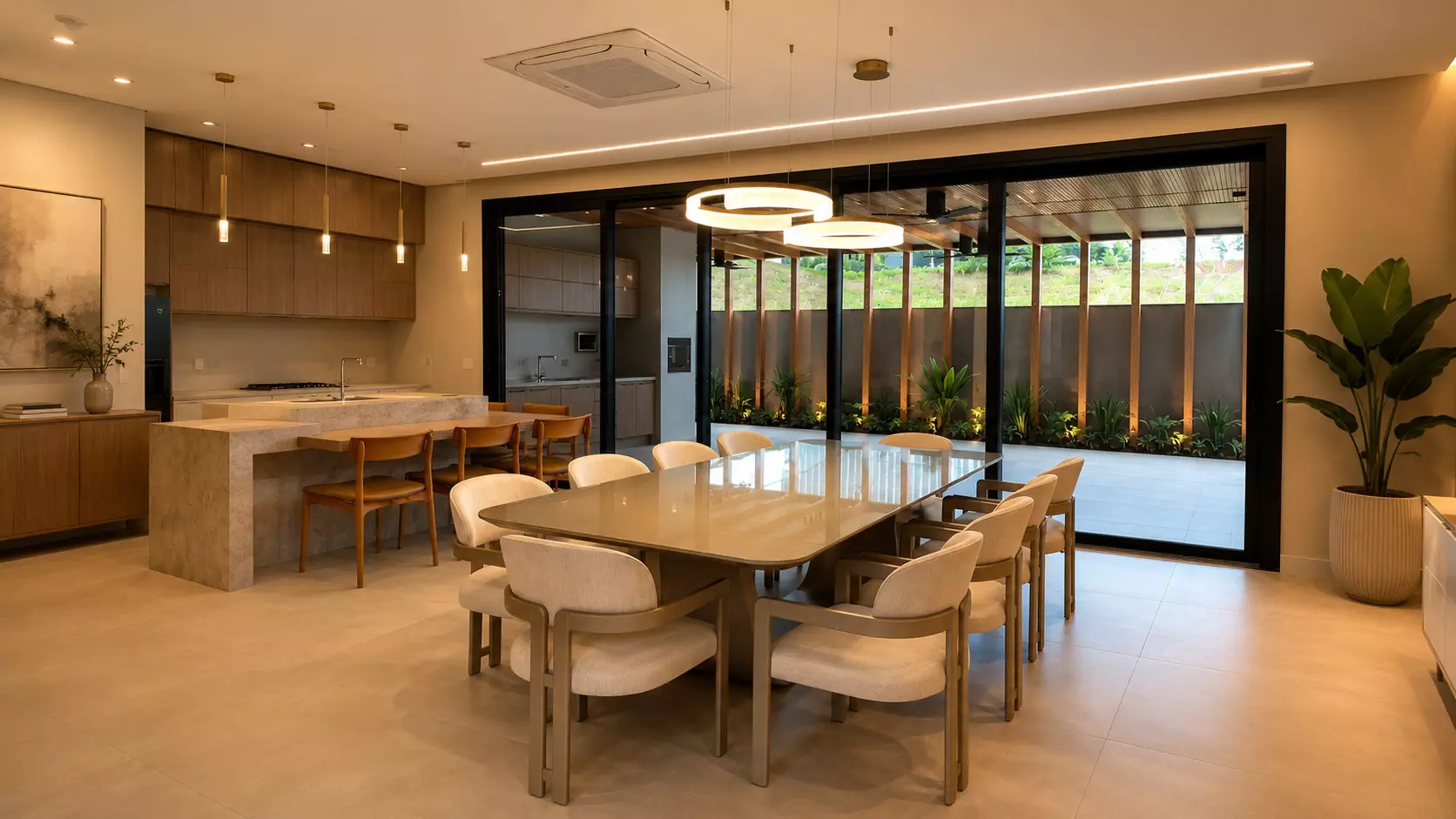 Portas de PVC Vivaz em projeto residencial