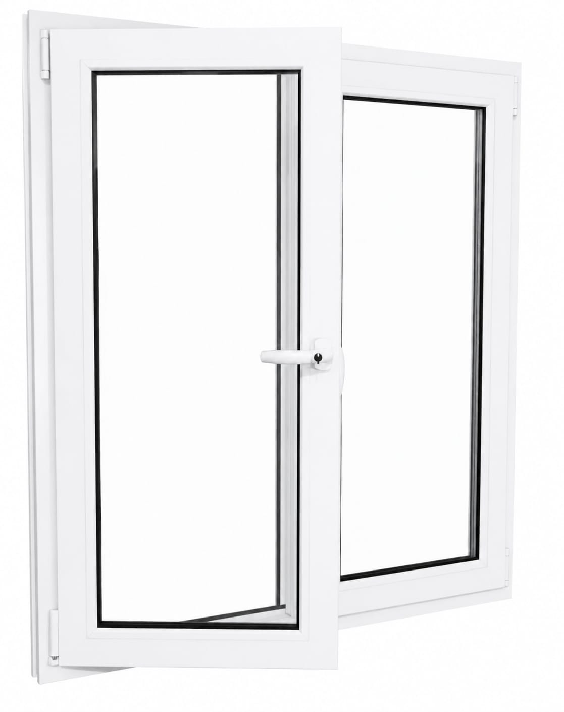 Janela de giro em PVC